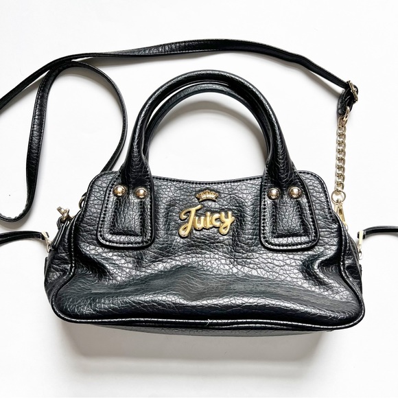 Juicy Couture Handbags - Vintage Juicy Couture Black Y2K Handbag Bag